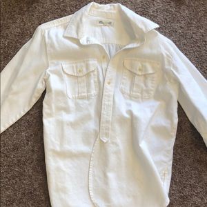 Madewell white denim button up
